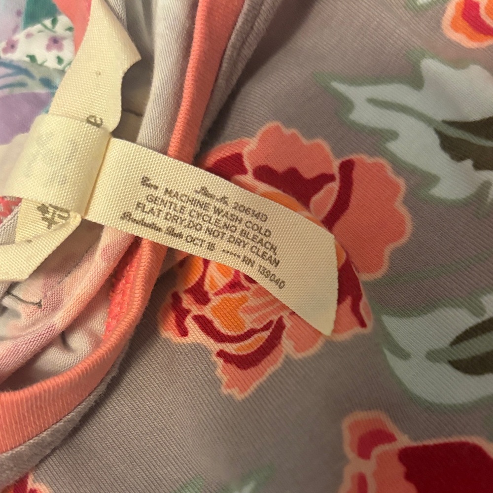 Matilda Jane Gray Dress with Pink Floral Design- Small - Picture 9 of 9
